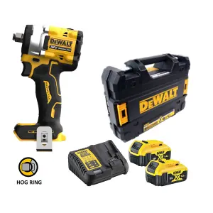 Dewalt 18v XR DCF921P2T Brushless 1/2 Compact Torque Wrench Hog Ring 2x 5ah Batt