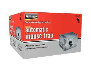 Pest-Stop Automatic Metal Mouse Trap for Efficient Rodent Control