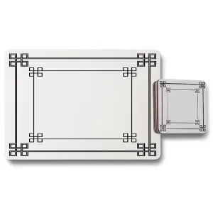 Roman Style Ornamental Frame (Placemat & Coaster Set) / Default Title