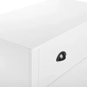 Beliani Traditional 3 Drawer Chest White DONOVAN