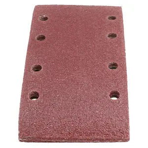 Hook + Loop 1/3 Sheet Sanding Sander Sandpaper Pads Mixed Grit 100 Pack