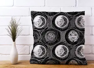 Black White Moon and Sun Cushions 45cm x 45cm