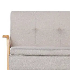 Beliani Retro Sofa Bed TJORN Beige