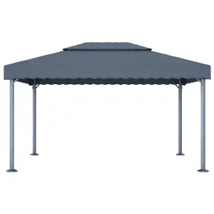 Berkfield Gazebo 400x300 cm Anthracite Aluminium