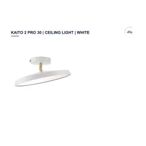 Nordlux DFTP Kaito 2 Pro 30 Indoor Living Dining Kitchen Bedroom Ceiling Light In White (Diam) 30cm