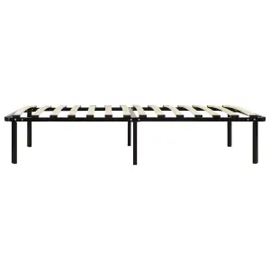 Berkfield Bed Frame Black Metal 90x200 cm