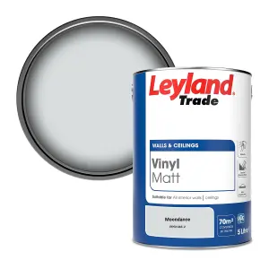 Leyland Trade Vinyl Matt Walls & Ceilings Emulsion Paint Moondance (PPG1043-2) 5L