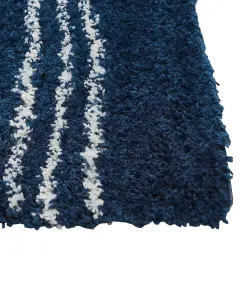 Shaggy Area Rug 200 x 300 cm Blue and White TASHIR