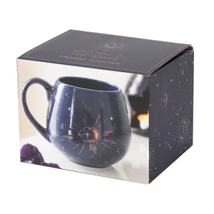 Something Different Crescent Moon Ceramic Mug Blue (One Size)