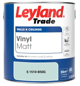 Leyland Trade Vinyl Matt Walls & Ceilings Emulsion Paint (S 1510-B50G) 2.5L