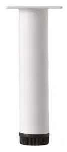 Rothley Painted White Furniture leg (H)157mm (Dia)32mm