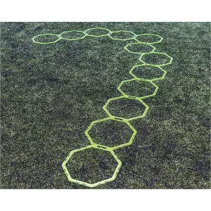 12 PACK Octa-Hoop Agility Rings - Football Rugby Speed & Footwork Training Drill