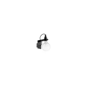 Luminosa Minimal 1 Light Wall Light Black, E27