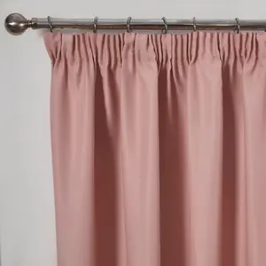 Pair of Thermal Ready Made Pencil Pleat Blackout Curtains