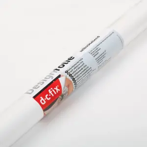 D-c-fix Gloss White (5145) RAL 9016 Self-adhesive Furniture Wrap Vinyl (W)90cm (L)1m