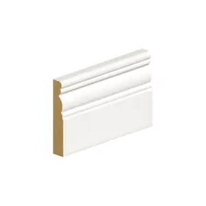 PACK OF 5 (Total 5 Units) - 18mm Thick Primed MDF Georgian Skirting Board - 18mm (T) x 144mm (W) x 4200mm (L)