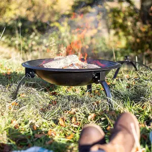 MO CAMPING FOLDING LEG FIREBOWL W/G