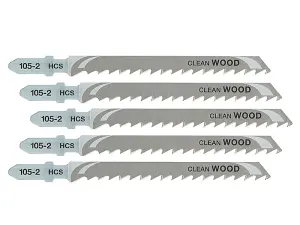 DEWALT HCS Wood Jigsaw Blades Pack of 5 T144DP