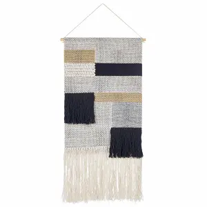 Fabric Wall Hanging HANGU Cotton Beige