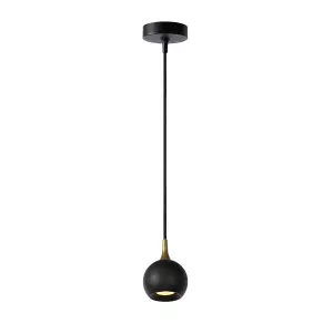 Lucide Favori Modern Pendant Light 9cm - 1xGU10 - Black