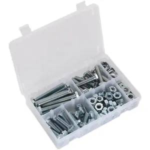 150 Piece High Tensile Metric Setscrew Nut and Washer Assortment Set