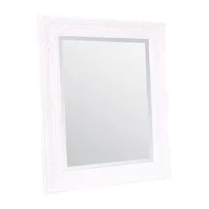 Andrews Flat Wall Mirror White Matte / 50cm x 60cm W