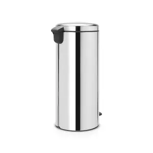 Brabantia Metal Bright steel Pedal Bin - 30L Freestanding