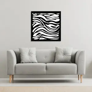 Zebra Print (Canvas Print) / 101 x 101 x 4cm