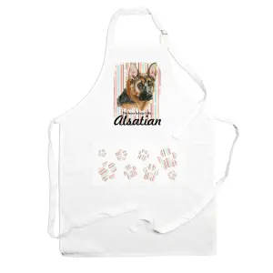 Purely Home Alsatian Apron - Novelty Kitchen Gift for Dog Lovers