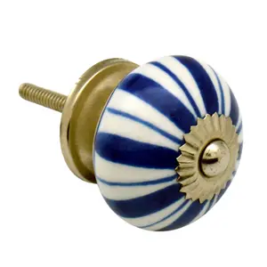 Nicola Spring - Round Ceramic Cabinet Knobs - Mixed - Pack of 6