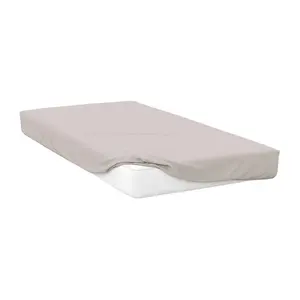 Belledorm 200 Thread Count Egyptian Cotton Deep Fitted Sheet Oyster (Superking)