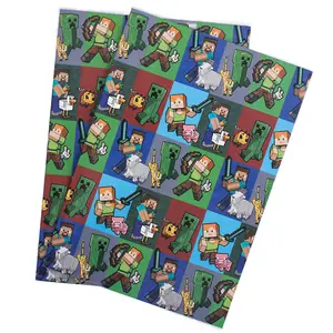 Minecraft Gift Wrap Sheets Set Multicoloured (70cm x 50cm)