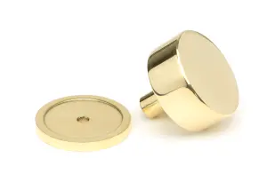 From The Anvil Polished Brass Kelso Cabinet Knob - 38mm (Plain)