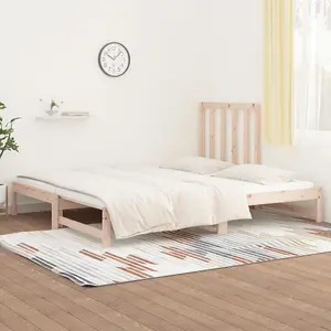 Berkfield Pull-out Day Bed 2x(90x190) cm Solid Wood Pine