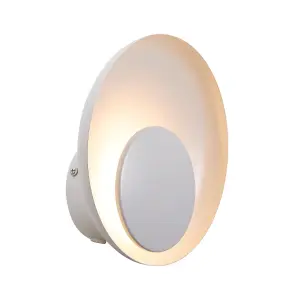 Nordlux Marsi Indoor Dimmable Wall Light in White (Height) 21cm