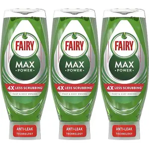 Fairy Max Power Original Washing Up Liquid, 660 ml (Pack of 3)