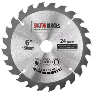 Saxton TCT15024T TCT Circular Blade 150mm x 24T