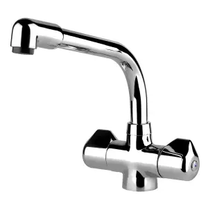 Low Pressure Kitchen Mixer Tap, Twin Lever - MORELLINO