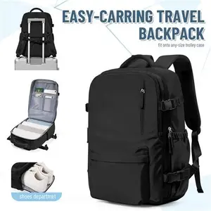 Large Travel Backpack For Men Women,Carry On Backpack Flight Approved,15.6Inch Laptop Waterproof