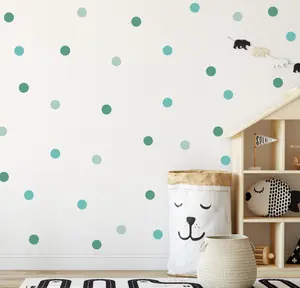 Mint Green Polka Dot Wall Sticker Decals