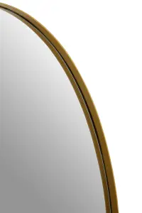 Interiors by Premier Cora Wall Mirror with Gold Finish Frame