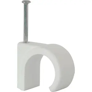 Talon 22mm White Nail In Identification Clip NCW22 Bag of 100