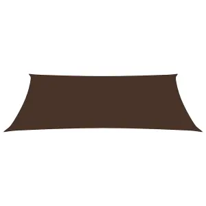 Berkfield Sunshade Sail Oxford Fabric Rectangular 5x8 m Brown