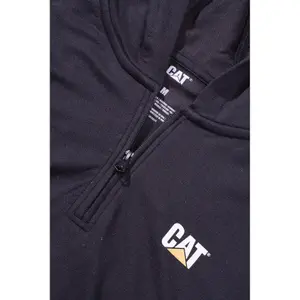 Caterpillar - Coolmax Quarter Zip Hoodie - Black - Large