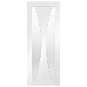 Internal Verona White Clear Glass Primed Door 2040 x 926 x 40mm