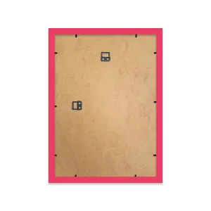 A3 Bright Pink Picture Frame With Mount for A4 (21 x 29.7cm -8.3 x 11.7in) Poster, Photo, Artwork, or Print.