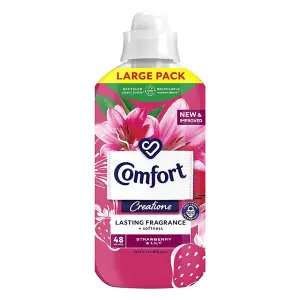 Comfort Creations Fabric Conditioner Strawberry & Lily 48 Washes- 1.44L Pack of 3