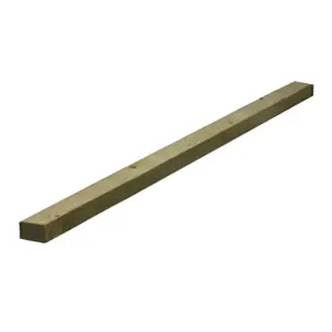 PACK OF 15 (Total 15 Units) - 25mm x 38mm Sawn Softwood Carcassing Treated Green Timber - 4800mm Length