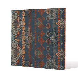 Ethnic boho distressed pattern (Canvas Print) / 114 x 114 x 4cm