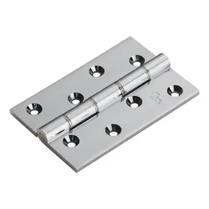 10.2cm H x 6.7cm W Butt Bearing Pair Door Hinges Polished Chrome